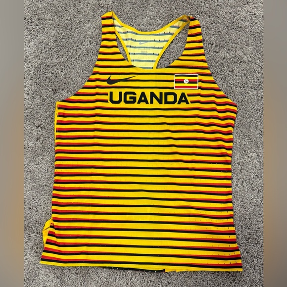 Nike‎ Pro Elite 2022 Uganda Running Singlet Tank made in USA Womens Sizes - Picture 1 of 8